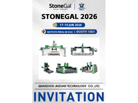 Conheça a Jinzuan na STONEGAL 2026: Descubra soluções avançadas para processamento de pedra.